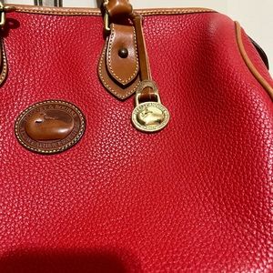 Dooney & Bourke red “speedy” style bag